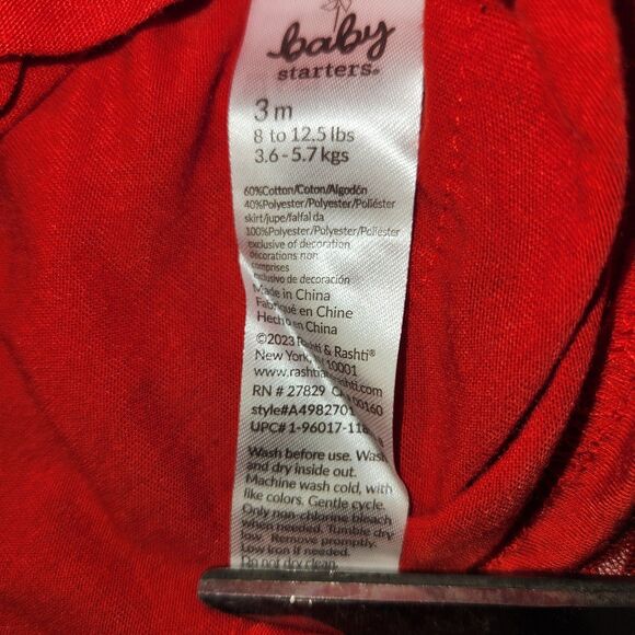 Baby Starters My First Christmas Dress 3 Months - Picture 4 of 4